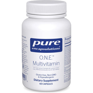 Pure Encapsulations O.N.E. Multivitamin - Once Daily Multivitamin with Antioxidant Complex Metafolin, Coq10, and Lutein to Support Vision, Cognitive Function, and Cellular Health* - 60 Capsules