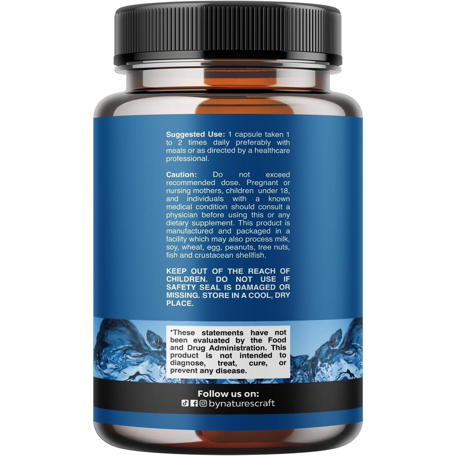 Water Away Herbal Diuretic Pills High Strength - Fluid Retention Supplement with Dandelion Leaf Extract & Green Tea for Bloating Relief for Women & Men - Capsules for Leg & Feet Swelling - 90 Count