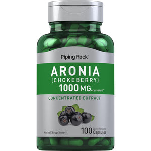 Piping Rock Aronia Berry Capsules | 100 Pills | Chokeberry Herb Extract | Supplement Concentrate | Non-Gmo, Gluten Free