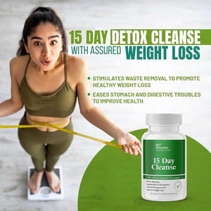 15 Day Gut Cleanse Detox for Women, GLP-1 Support - Natural Colon & Detox Cleanse for Weight Loss - Bloating & Constipation Relief - Flushes Toxins & Supports Immunity - 30 Ct.