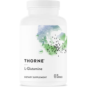 THORNE - L-Glutamine - Amino Acid Supplement for Immune System & GI Health - Promotes Post-Exercise Muscle Cell Repair* - Third-Party Certified - Gluten, Dairy & Soy-Free - 90 Capsules