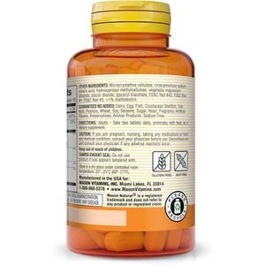 MASON NATURAL Leg Vein & Circulation, with Vitamin C, Calcium, & Green Tea for Daily Circulation Support, 30 Tablets