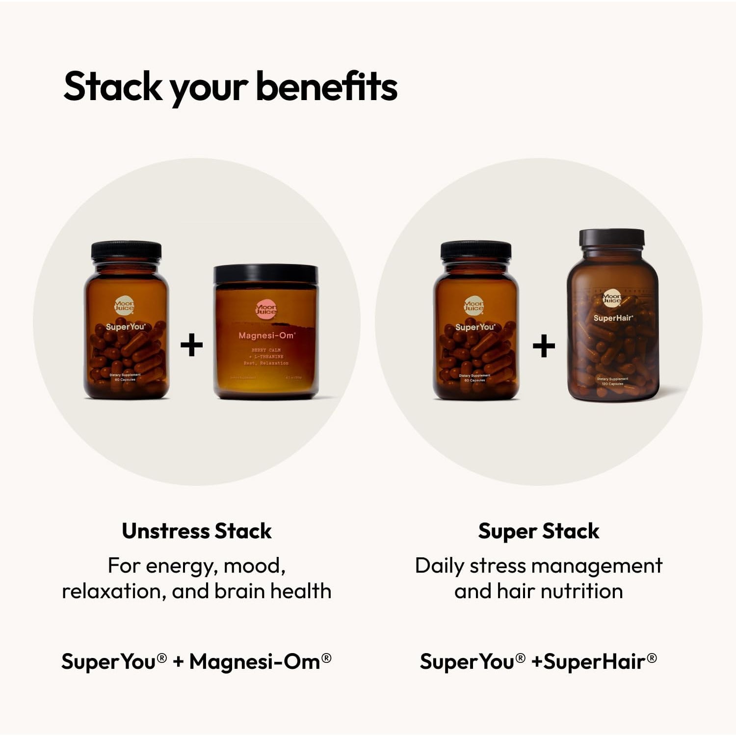 Moon Juice Superyou Ashwagandha Supplements with Rhodiola, Shatavari & Amla - Cortisol Reducer for Energy, Mood, Focus and Stress Support, Vegan, Non-Gmo & 100% Traceable, 60 Capsules, 30 Servings