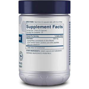 4Life Transfer Factor Classic -With Cow Colostrum for Enhanced Immune Response, Recognition, and Memory - for Ages 2 and up - 90 Veggie Capsules
