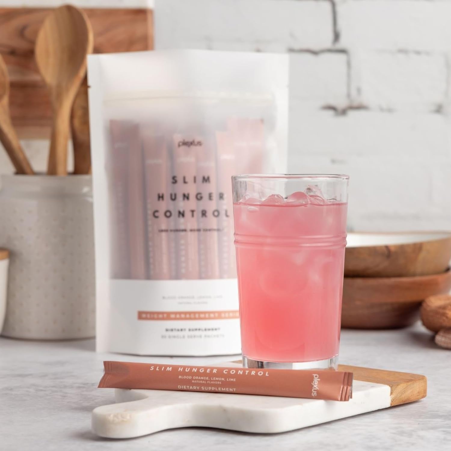 Plexus Slim Hunger Control | 30 Packets | Dietary Supplement & Glucose Metabolism Support | Vegan, Gluten Free | Health Drinks