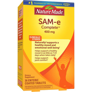Sam-E Complete 400 Mg Tablets, 36 Count Value Size, Supports a Healthy Mood & Joint Comfort