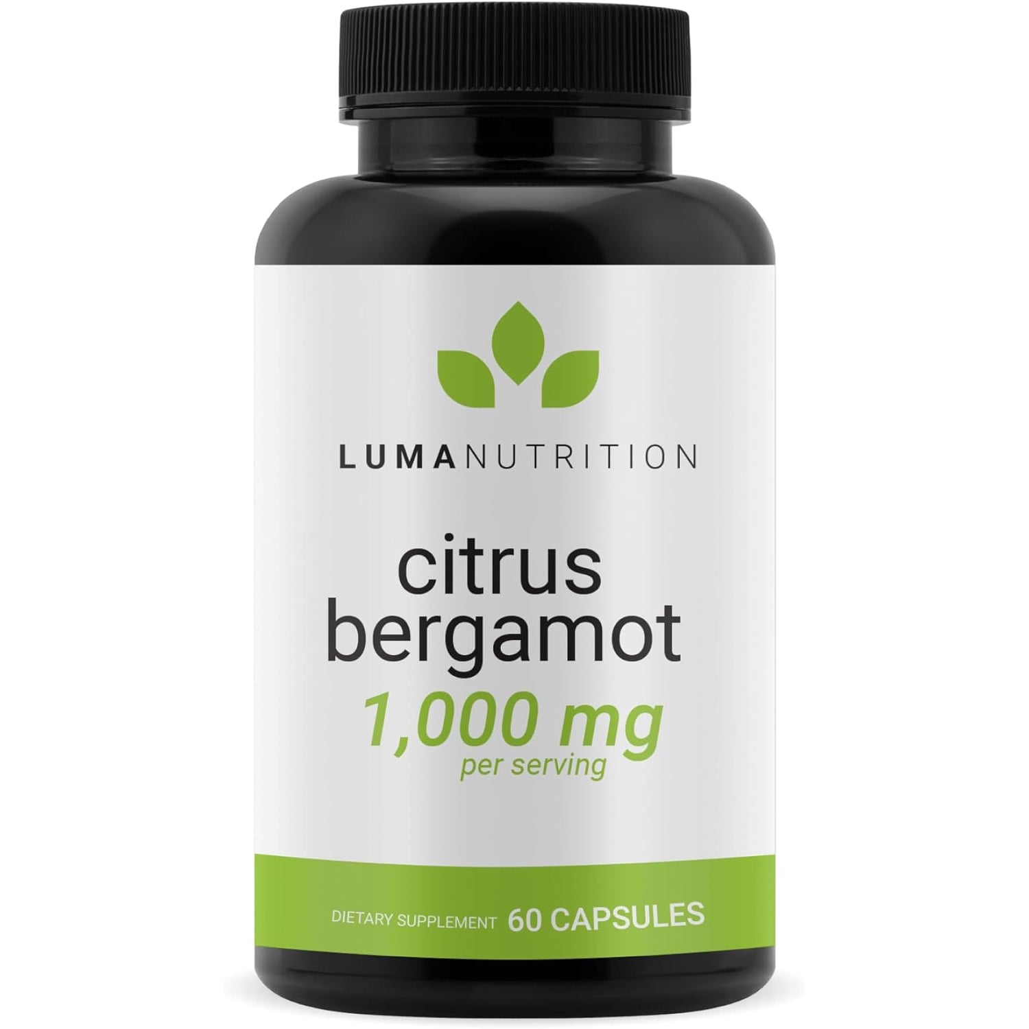 Luma Nutrition Citrus Bergamot 1000Mg per Serving - Citrus Bergamot Supplement - Heart Health Support - Made in the USA - Veteran Owned - 60 Capsules, 30 Servings