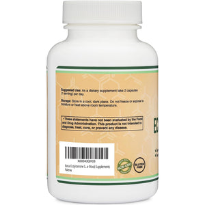 Beta Ecdysterone Supplement - 500Mg per Serving (120 Capsules, 60 Servings) Powerful Plant Anabolic to Support Men'S Health (Non-Gmo and Gluten Free) by Double Wood