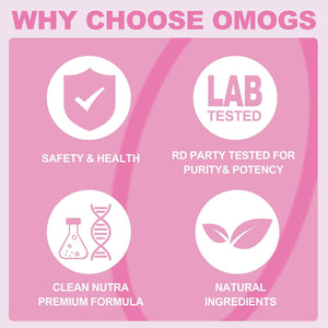 OMOGS Collagen Peptides Powder, with Prebiotics & Cranberry Extract -Hydrolyzed Collagen Peptides Support Hair, Skin, Nail, Bone & Digestive Health, Grass Fed, Non-Gmo, for Women & Men