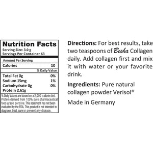 BESHA INC Verisol Collagen Bioactive Peptides (Natural Collagen Powder) Made in Germany - 2 Month Supply