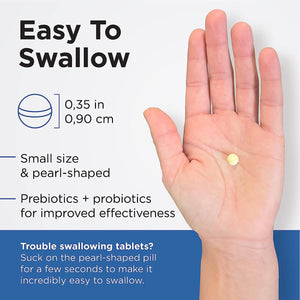 Earth'S Pearl Probiotics for Women & Men & Kids - Pearl-Shaped Probiotic & Prebiotics with Bio-Tract®, 4 Billion CFU, Gut Health Support (60-Day Supply)