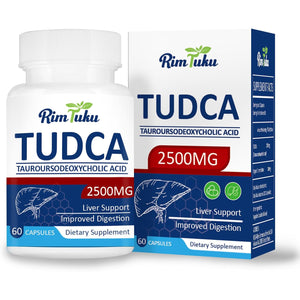 2500MG TUDCA Supplement - Bile Salts Liver Detox & Cleanse and Gallbladder Clease Health Formula Live Supplement 60 Capsules