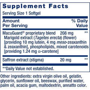 Life Extension Macuguard Ocular Support with Saffron – Eye Health Supplement for Healthy Vision – with Lutein, Meso-Zeaxanthin, Zeaxanthin, Saffron – Gluten-Free, Non-Gmo – 60 Softgels