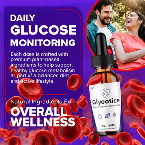 Glycotide Advanced Formula – Glyco Tide Liquid Drops Natural Ingredients, Reviews - 1 Month Supply