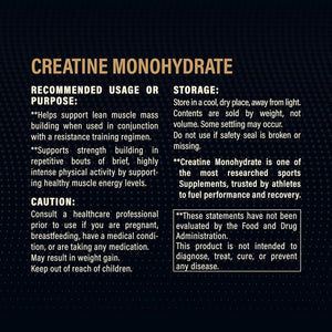 100% Pure Creatine Monohydrate Powder 200 Servings, Micronized Powder, Muscle Growth, Unflavored, Ideal for Athletes & Fitness Enthusiasts, Third Party Lab Tested, Vegan, 1000 G
