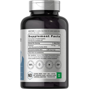 Horbäach Glucosamine Sulfate 1500Mg | 240 Caplets | 2KCI with Potassium | Non-Gmo and Gluten Free Supplement