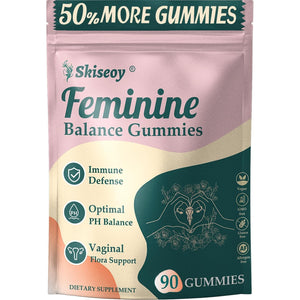 Pineapple Gummies for Women Ph - Feminine Balance Gummies for Flora and Vaginal Health + Vitamin C for Immune Support, Probiotics Women'S Ph Balance Gummy Nutrition Vegan Friendly, 90 Counts