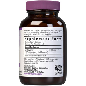 Bluebonnet Nutrition Ipriflavone 300Mg – for Bone Health* – Ostivone Source - Non-Gmo, Vegan, Kosher Certified, Gluten-Free, Soy-Free, Dairy-Free – 60 Vegetable Capsules, 60 Servings