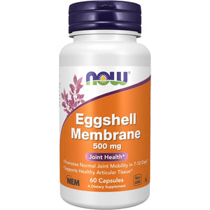 NOW Foods Supplements, Eggshell Membrane (A Unique Biological Matrix Composed of Major Joint Constituents) 500 Mg, 60 Veg Capsules