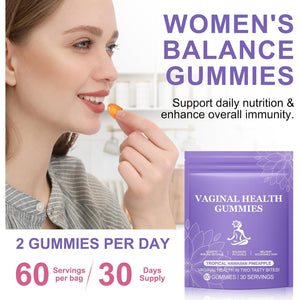 Pineapple Gummies for Women PH 60 Count, PH Balance for Women, Probiotics Vaginal Gummy, Improve Immune, Hawaiian Pineapple Flavor, Vegan & Low Sugar, Premium Balance Gummies