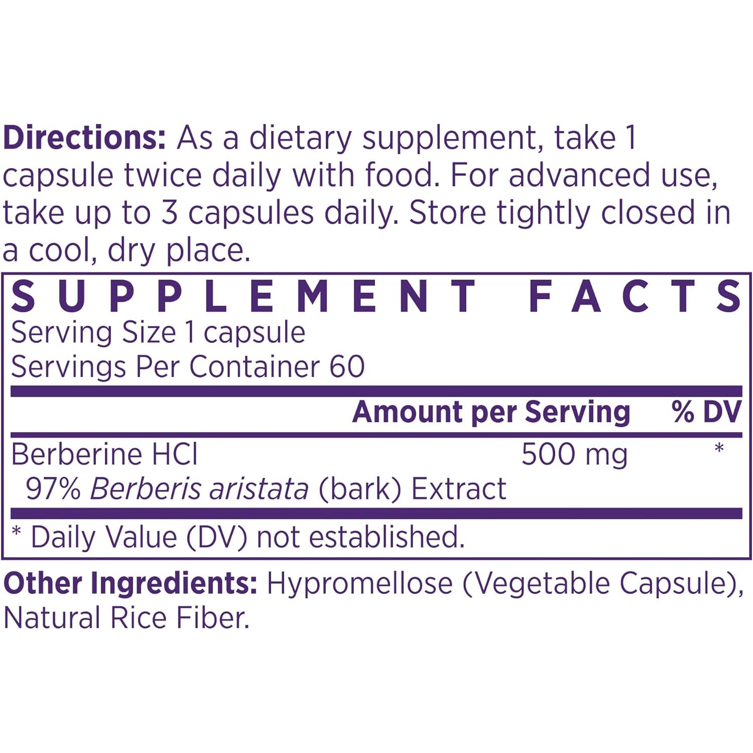 NAOMI Himalayan Berberine 500Mg - Supports Healthy Metabolic Function & Balanced Lipid Profile - Patented HIMABERB®, 97% Pure Berberine Hcl, Supports Healthy Energy, 60 Capsules, 1-Month Supply