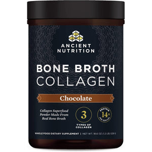 Ancient Nutrition Collagen Powder, Bone Broth Collagen, Chocolate, Hydrolyzed Multi Collagen Peptides, Supports Skin and Nails, Joint Supplement, 30 Servings, 18.6Oz