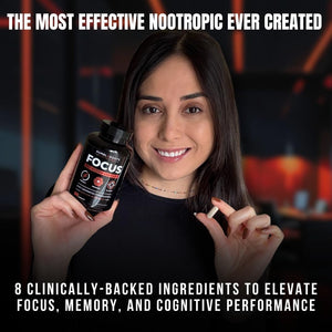 Advanced Focus Supplement Nootropic Brain Supplements for Memory and Focus | Lion'S Mane, Caffeine, L-Theanine, and 5 Additional Natural Ingredients to Improve Cognitive Health & Energy (90 Capsules)