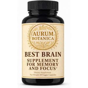 Best Brain Supplement for Memory and Focus - L-Theanine, Lion'S Main, Vitamin B6, B12, D3, Folate, L-Tyrosine, Bacopa Monnieri, Alpha GPC, Theacrine, 30Mg of Natural Caffeine (60 Count)