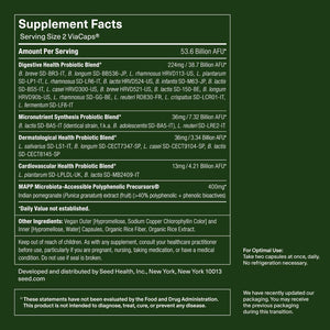 Seed DS-01 Daily Synbiotic - Prebiotic and Probiotic for Women & Men - Digestive Health, Gut Health, Immune Support, Bloating & Constipation Relief - Vegan & Shelf-Stable - 30-Day Starter (60Ct)