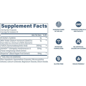 Revive MD Natural Liver Cleanse, Detox & Repair Supplement – Milk Thistle Liver Support Formula Promotes Healthy Liver Function & Helps Reduce Inflammation – 120 Capsules (30 Servings)