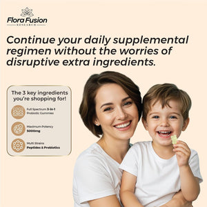 Colostrum Gummies I Collagen Peptides I Probiotics 5000+ Mg W/ 60% Igg I Immunity Support & Gut Health - Liposmal Technology - U.S. Sourced Superfood - Grass-Fed Bovine - 120 Gummies (Vanilla Flavor)