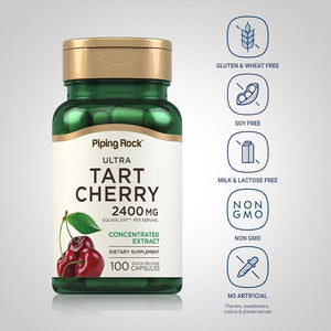Piping Rock Tart Cherry Capsules | 100 Count | Concentrated Extract | Non-Gmo, Gluten Free Supplement