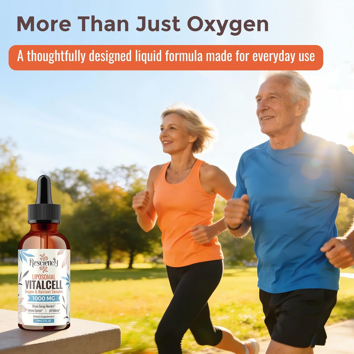 13-In-1 Liquid Oxygen Boost & Nutrient Supplement, Liposomal Optimized-Delivery Blend with Trace Minerals, Amino Acids, Coq10, B Vitamins & Fulvic Acid, Daily Wellness Liquid Oxygen Drops, 2 Fl Oz