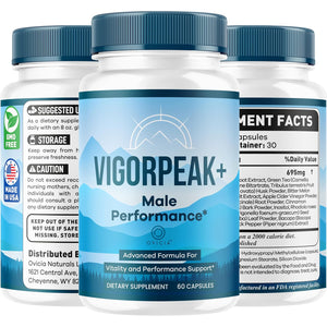 Vigor Peak Capsules - Official Vigorpeak Pills Advanced Premium Formula Support Maximum Strength, All Natural Ingredients Vitamins for Overall Health & Wellness, 60 Capsules for 1 Month