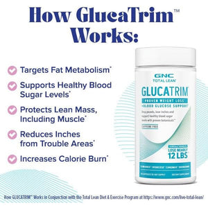 GNC Total Lean Glucatrim - 120 Capsules