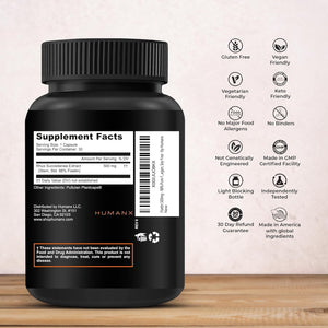 HUMANX Fisetin 500Mg - 98% Pure Fisetin Supplement - Powerful Serving Size (Similar to Apigenin, Luteolin, Quercetin) Senolytic Activator - Natural Polypheonols - USA Made, Non-Gmo Fisetin Capsules
