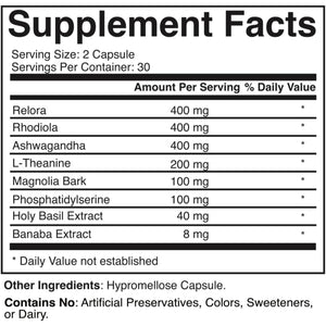 Cortisol Stress Balance + Calm Recovery — Daily Support for Healthy Stress Response & Emotional Stability — 90 Capsules