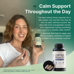 VINATURA Cortisol Supplements for Women - Cortisol Detox and Management - Adrenal Support, Stress Support, 60 Vegan Capsules