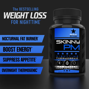 Rockstar Skinny PM - Nighttime Fat Burner Weight Loss Pills - Thermogenic Diet Pills 60Ct