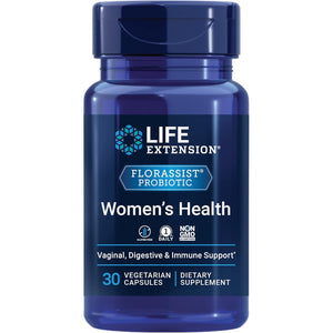 Life Extension FLORASSIST® Probiotic Women'S Health, Vaginal Health, Digestive Health, Immune Health, Gluten-Free, Non-Gmo, Vegetarian, Once-Daily Formula, 30 Capsules