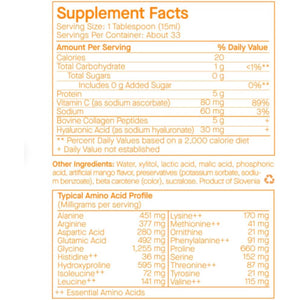 Spoiledchild Collagen Peptides + Vitamin C + Hyaluronic Acid Liquid Collagen Mango Flavor 400 Ml (13.5 Fl Oz)