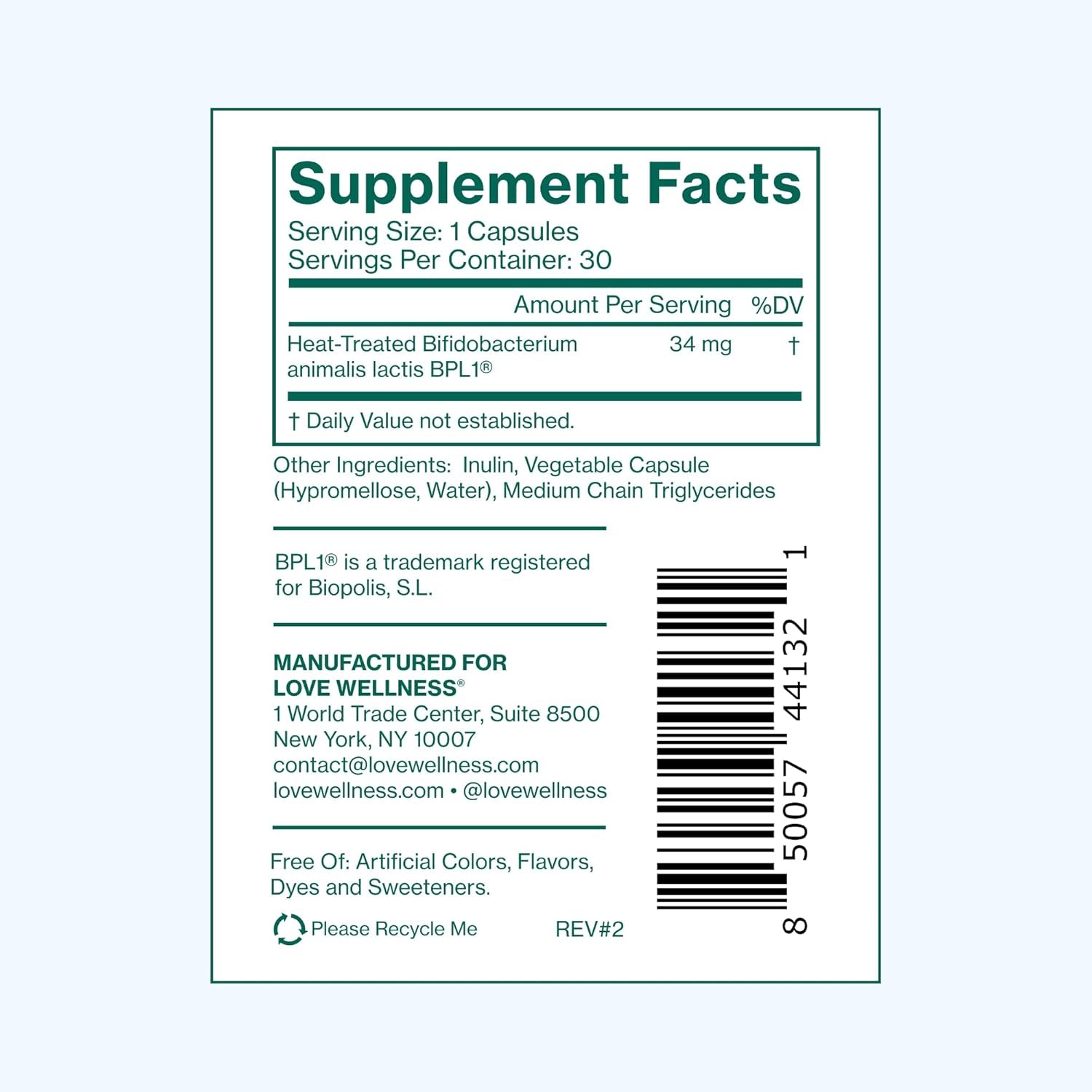 Love Wellness Hello Burn Activate | Support Visceral Fat Burn with HT BPL1 Postbiotic | Supports Healthy Waist Circumference, Longevity and Metabolic Wellness | 30 Count