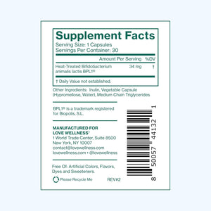 Love Wellness Hello Burn Activate | Support Visceral Fat Burn with HT BPL1 Postbiotic | Supports Healthy Waist Circumference, Longevity and Metabolic Wellness | 30 Count