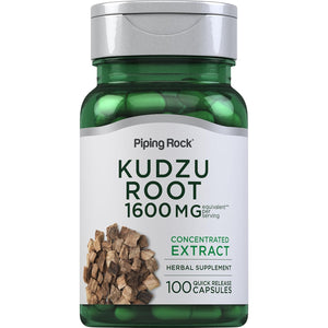 Piping Rock Kudzu Root Capsules | 100 Count | Extract Pills | Non-Gmo, Gluten Free Supplement