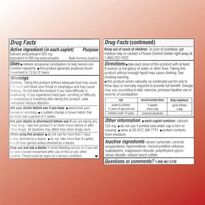 Quality Choice Fiber Therapy Caplets, Safe and Comfortable Constipation Relief without the Gas and Bloating, Insolubale Fiber for Bowel Irregularity in a 90 Count Bottle of Caplets