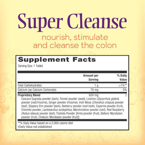 Nature’S Secret Super Cleanse - Extra Strength Colon Cleanse with 14 Herbs & Probiotic Support - Promotes Gut Health Detox Cleanse & Digestive Support Gentle Elimination Formula - 100 Tablets (1 Pack)