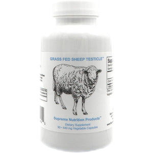 Supreme Nutrition Sheep Testicle - 100% Grass Fed and Finished in New Zealand, 90 Capsules of Pure Ovine Testicle
