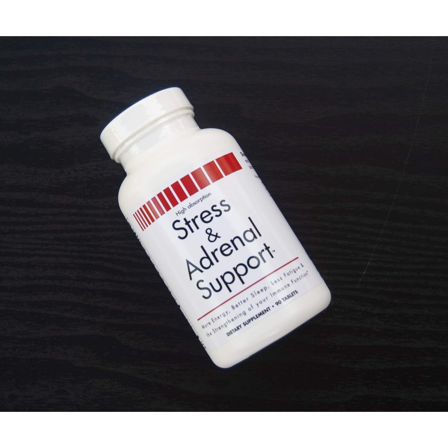 Stress and Adrenal Support - 90 Chewable Tablets - Citrusy Orange Flavor - Easily Digestible - by New Health Products