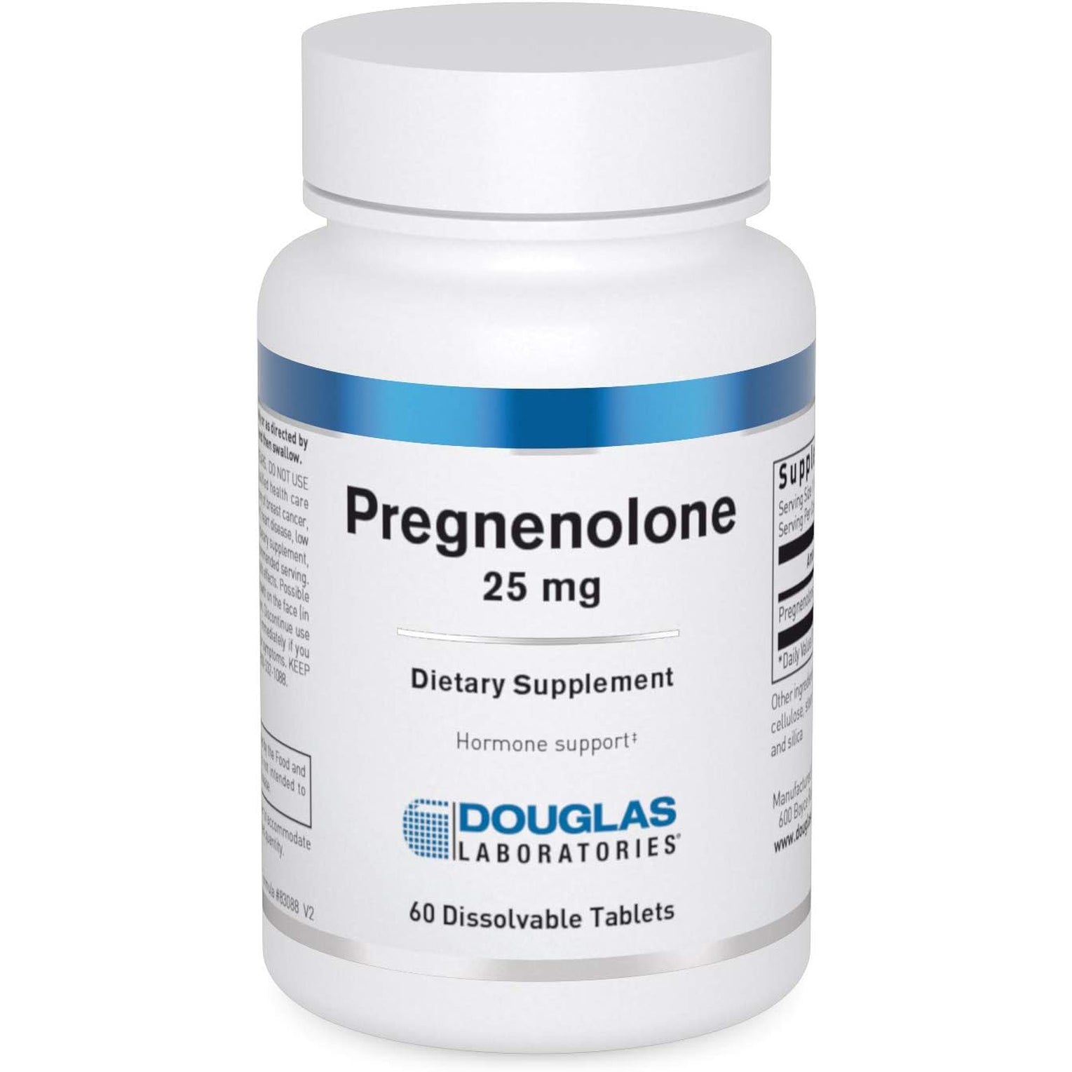 Douglas Laboratories Pregnenolone (25 Mg) - for Pancreas, Cortisol & Liver Support* - Pregnenolone Supplement - Non-Gmo - 60 Tablets
