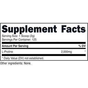 Nutricost L-Proline Powder 250 Grams - 2,000Mg per Serving, Non-Gmo